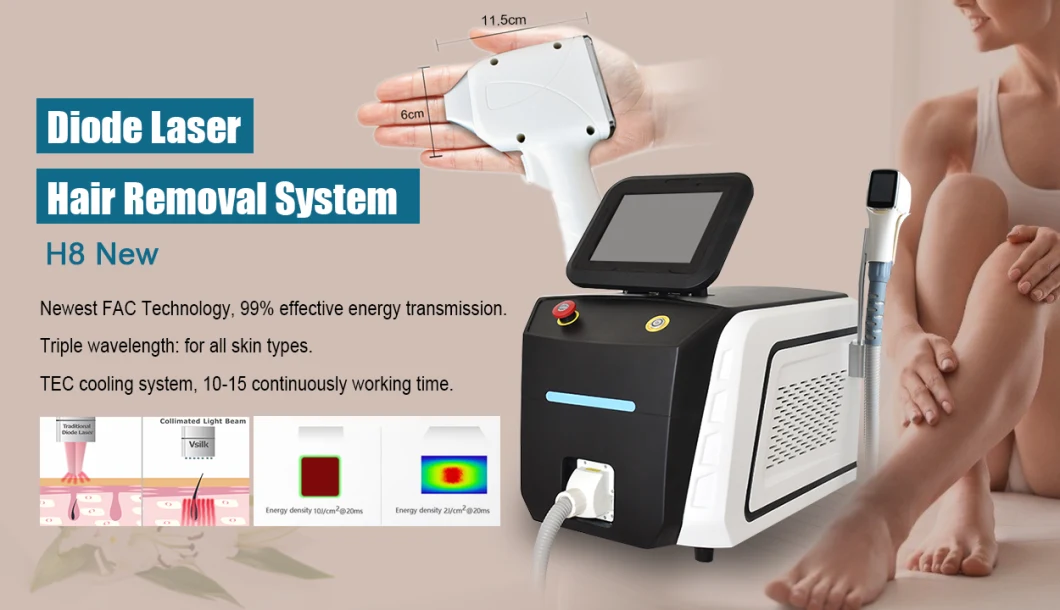 CE Approved Germany Bars 808nm Diode Laser Hair Removal Machine