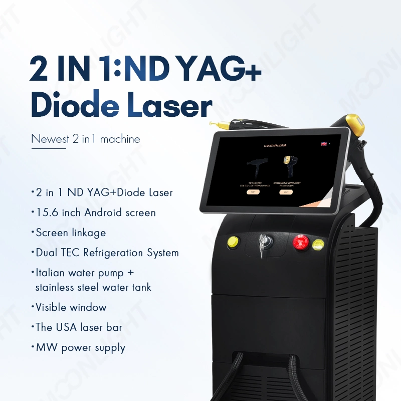 Diode Laser Hair Removal Machine OEM Logo Medical CE Portable 755 808 1064 Laser Hair Removal Epilator 808nm Diode Laser